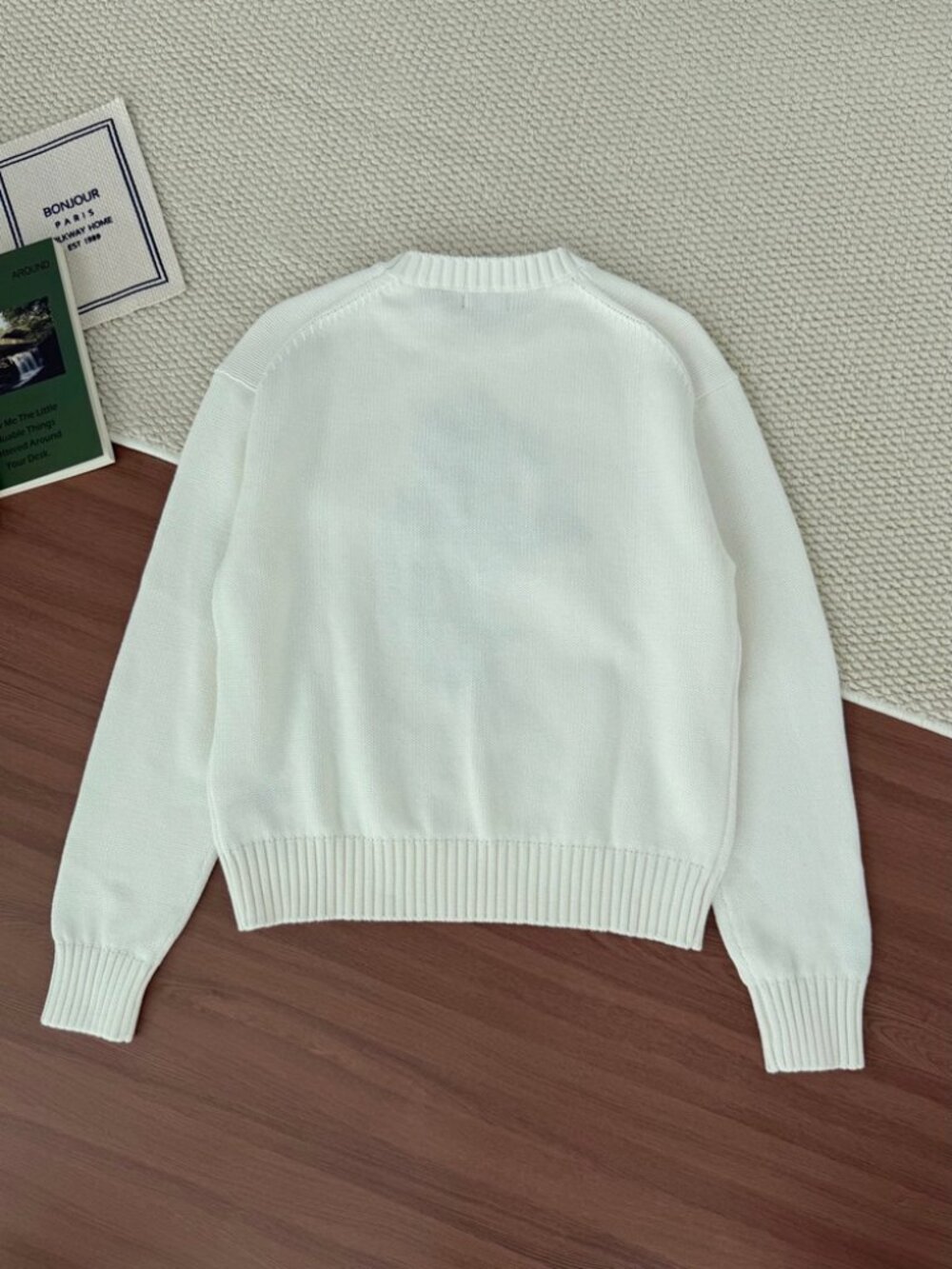 Polo Ralph Lauren Cream Golf Polo Bear Knit Sweater - Picture 2 of 8